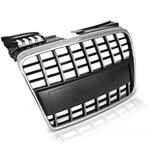 Grille geschikt voor AUDI A4 B7 04-08 SEDAN AVANT SPORT CHROOM ZWART