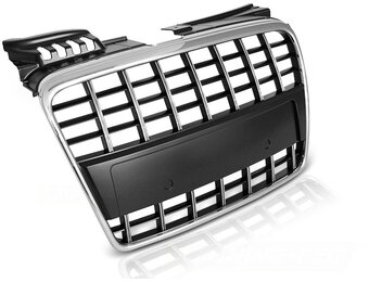 geschikt voor voor AUDI A4 B7 04-08 SEDAN AVANT SPORT CHROOM ZWART