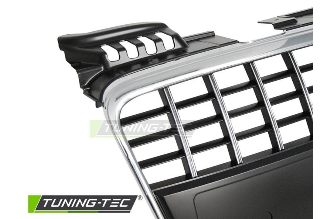 Grille geschikt voor AUDI A4 B7 04-08 SEDAN AVANT SPORT CHROOM ZWART