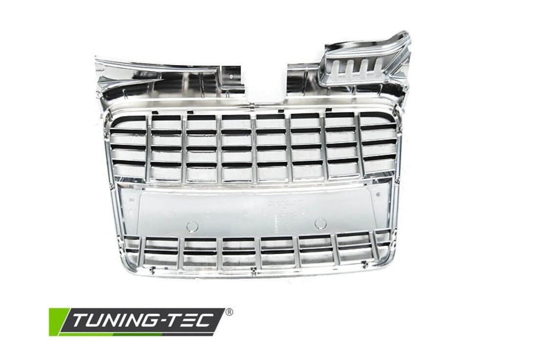 Grille geschikt voor AUDI A4 B7 04-08 SEDAN AVANT SPORT CHROOM ZWART