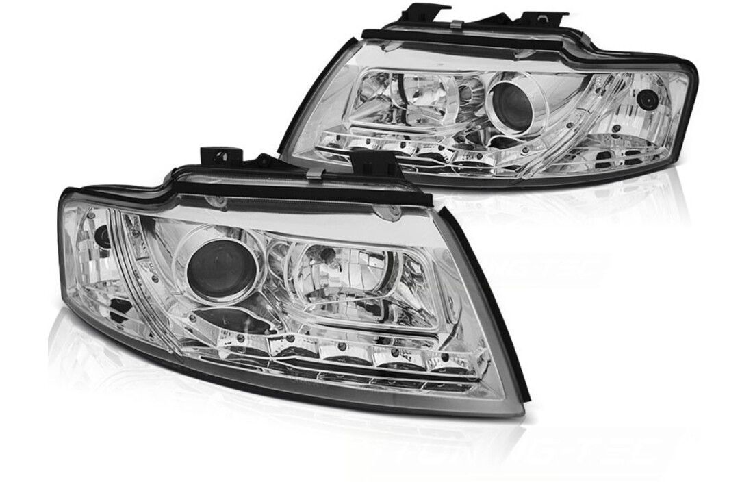 Koplampen met parkeerlicht chroom geschikt voor Audi A4 B6 Cabrio 02-06