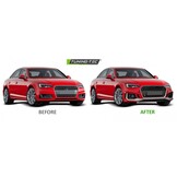 Tuning bumper geschikt voor AUDI A4 B9 08.15-19 ZILVER ZWART PDC