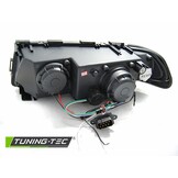 Koplampen dual halo rims geschikt voor BMW E38 94-01 Angel Eyes 3D chroom