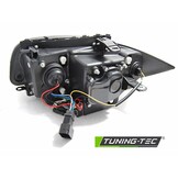 Koplampen dual halo rims geschikt voor BMW 1 E87/E81/82/88 04-11 Angel Eyes CCFL zwart