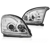 Koplampen met parkeerlicht geschikt voor Toyota Land Cruiser 120 03-09 chroom