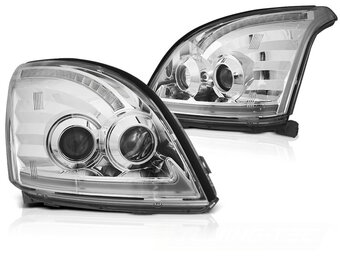 Koplampen met parkeerlicht geschikt voor Toyota Land Cruiser 120 03-09 chroom