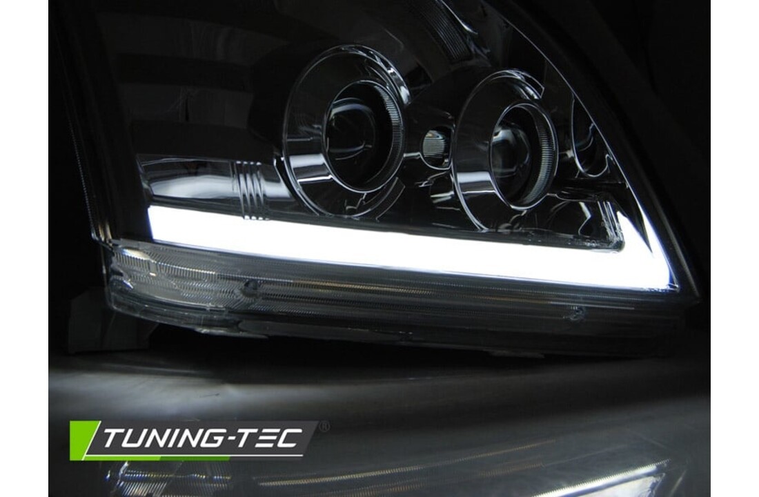 Koplampen met parkeerlicht geschikt voor Toyota Land Cruiser 120 03-09 chroom