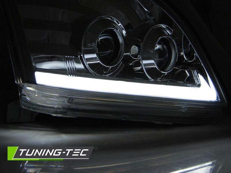 Koplampen met parkeerlicht geschikt voor Toyota Land Cruiser 120 03-09 chroom