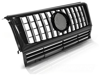 Grill geschikt voor Mercedes W463 90-12 sport zwart chroom