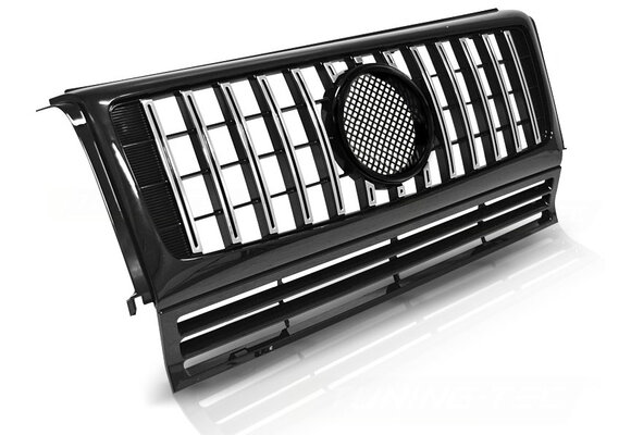 Grill geschikt voor Mercedes W463 90-12 sport zwart chroom