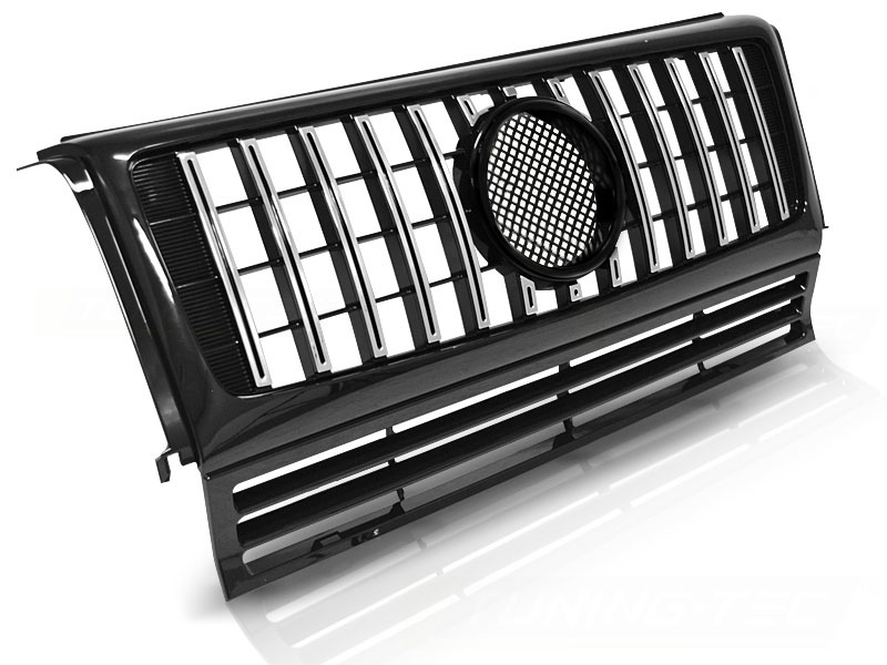 Grill geschikt voor Mercedes W463 90-12 sport zwart chroom