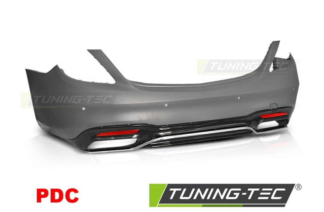 Achterbumper geschikt voor Mercedes S-Klasse W222 vanaf 2018 - sport PDC