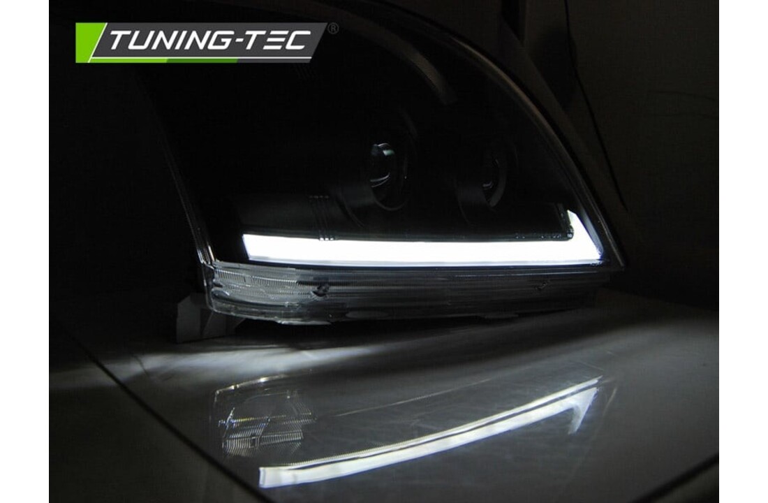 Koplampen met parkeerlicht geschikt voor Toyota Land Cruiser 120 03-09 zwart