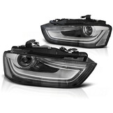 Koplampen zwart geschikt voor Audi A4 B8 12-15