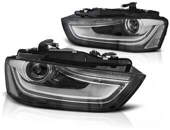 Koplampen zwart geschikt voor Audi A4 B8 12-15