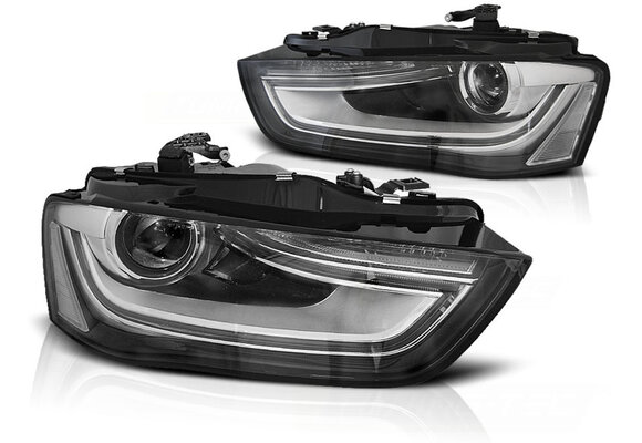 Koplampen zwart geschikt voor Audi A4 B8 12-15