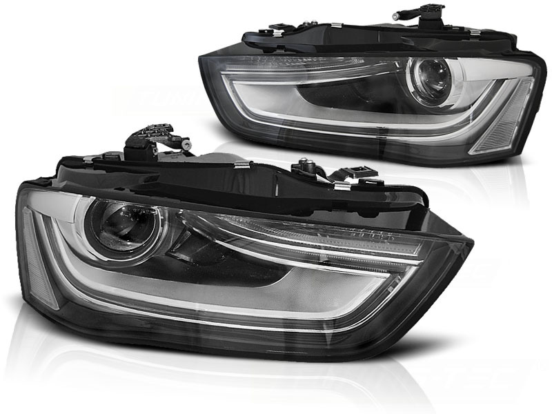 Koplampen zwart geschikt voor Audi A4 B8 12-15
