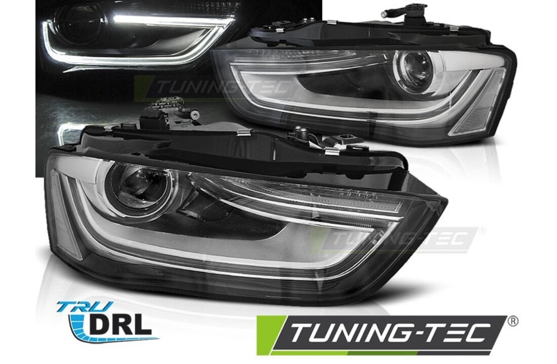 Koplampen zwart geschikt voor Audi A4 B8 12-15