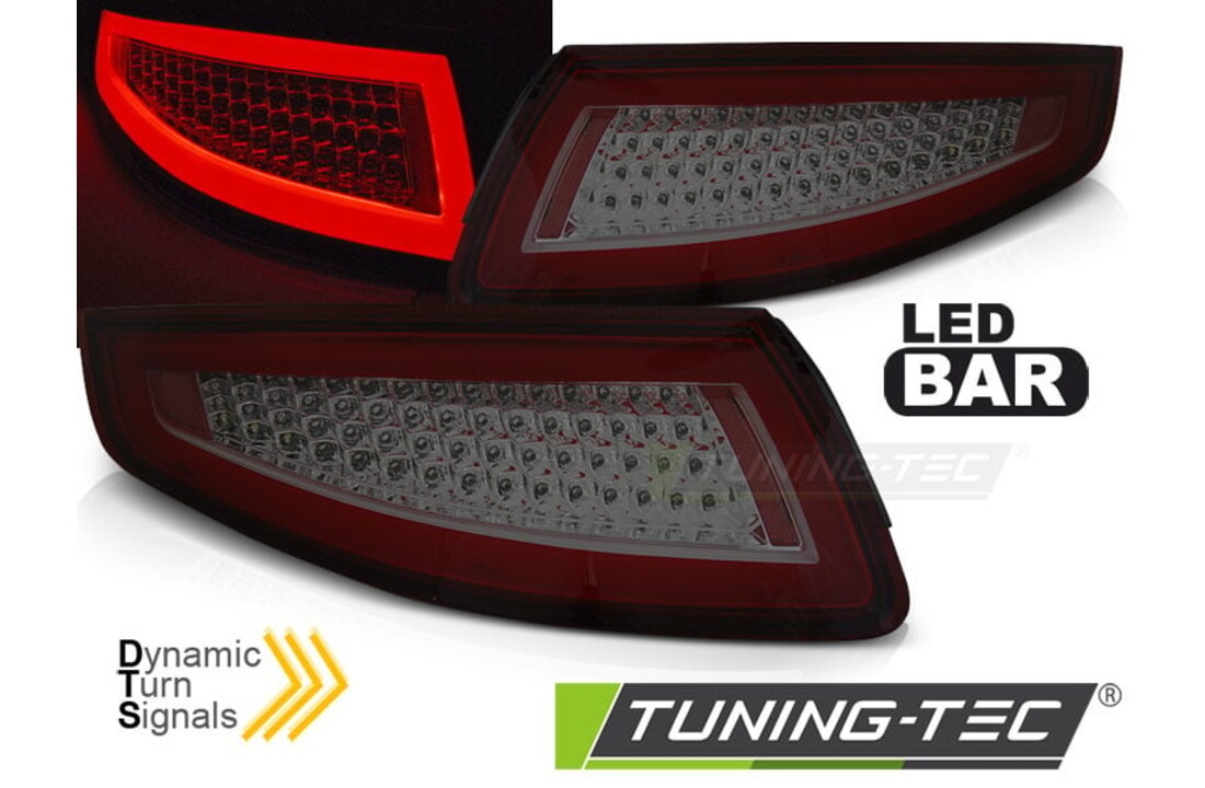 Achterlichten geschikt voor Porsche 911 997 04-09 – rood smoke