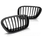 Grill geschikt voor BMW X5 E53 09.99-10.03 glanzend zwart-zwart frame