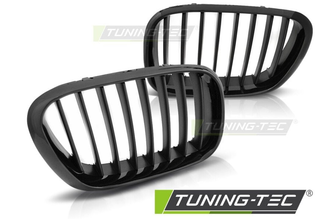 Grill geschikt voor BMW X5 E53 09.99-10.03 glanzend zwart-zwart frame