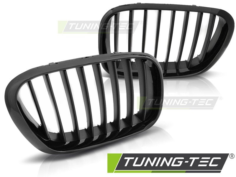 Grill geschikt voor BMW X5 E53 09.99-10.03 glanzend zwart-zwart frame