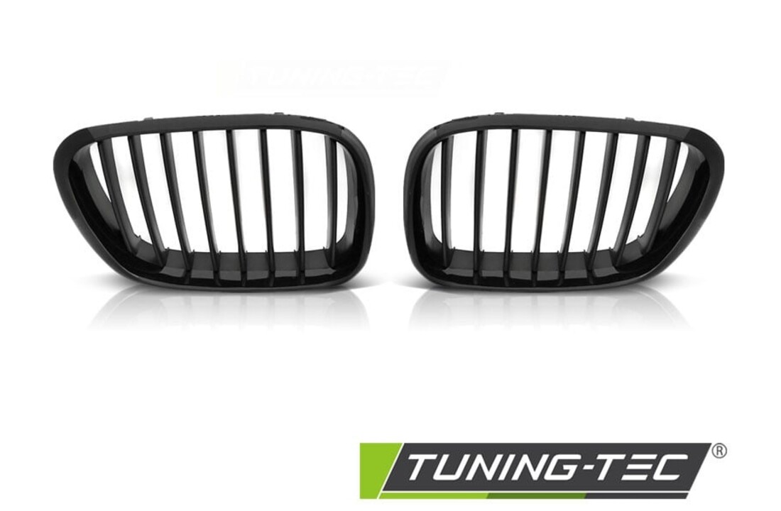 Grill geschikt voor BMW X5 E53 09.99-10.03 glanzend zwart-zwart frame