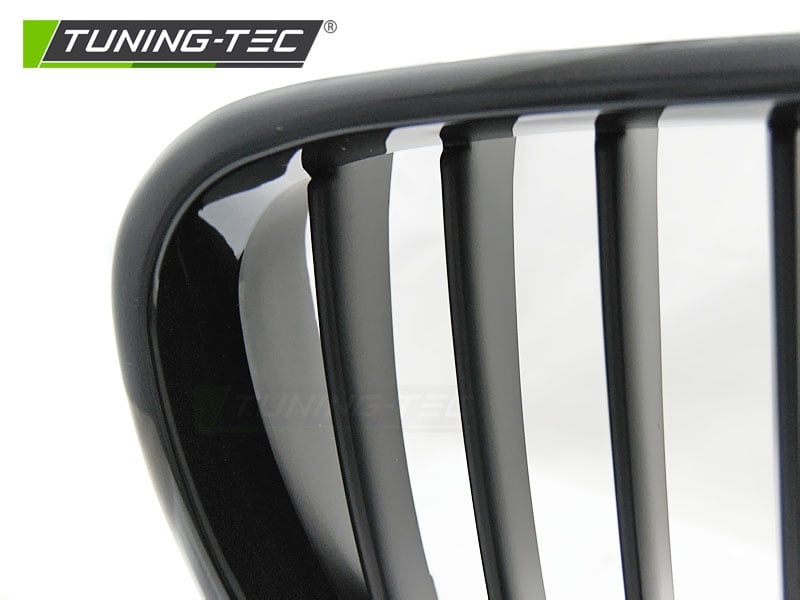 Grill geschikt voor BMW X5 E53 09.99-10.03 glanzend zwart-zwart frame