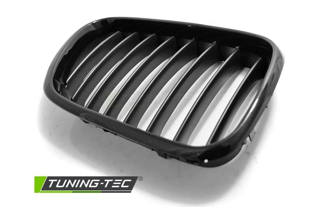 Grill geschikt voor BMW X5 E53 09.99-10.03 glanzend zwart-zwart frame