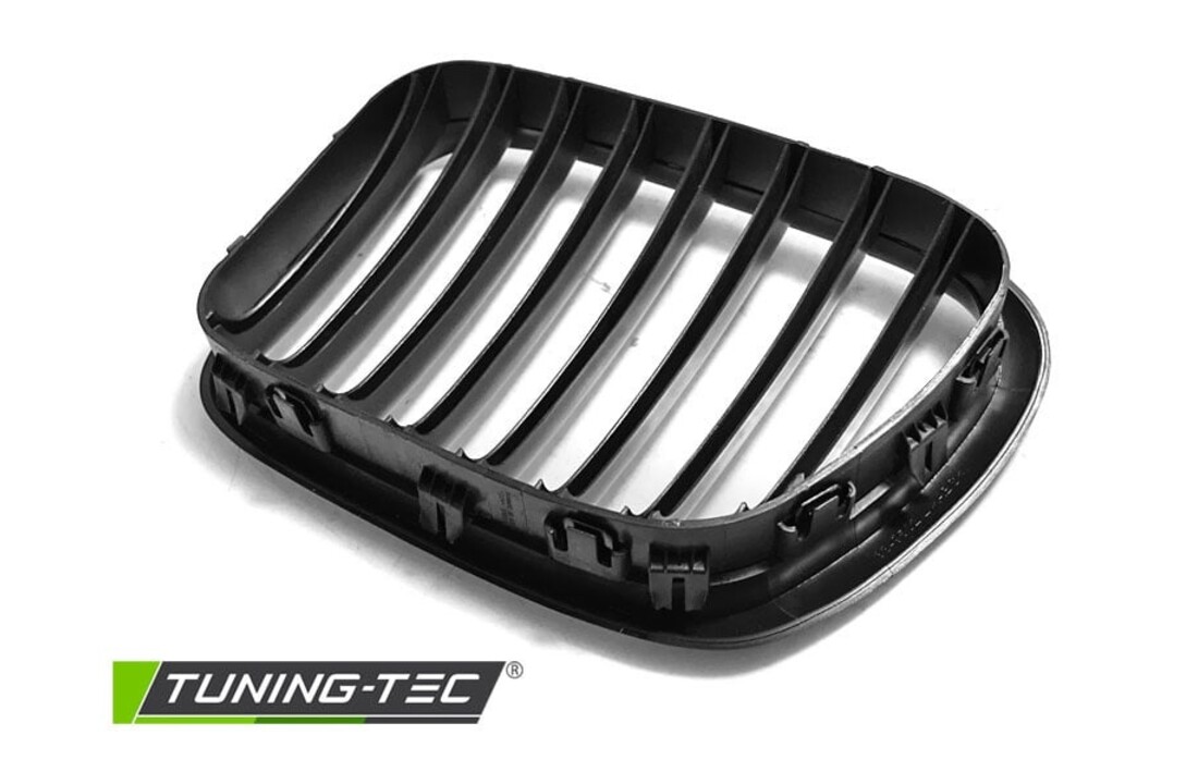 Grill geschikt voor BMW X5 E53 09.99-10.03 glanzend zwart-zwart frame