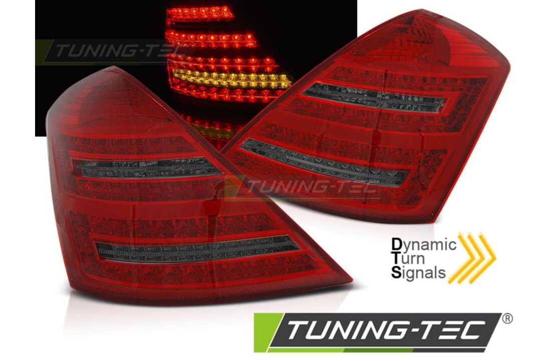 Achterlichten MERCEDES W221 S-KLASSE 05-09 ROOD SMOKE