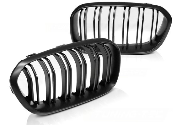 Grill geschikt voor BMW F20/F21 LCI 15-18 mat zwart design