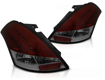 Achterlichten geschikt voor Suzuki Swift V 10-17 rood smoke