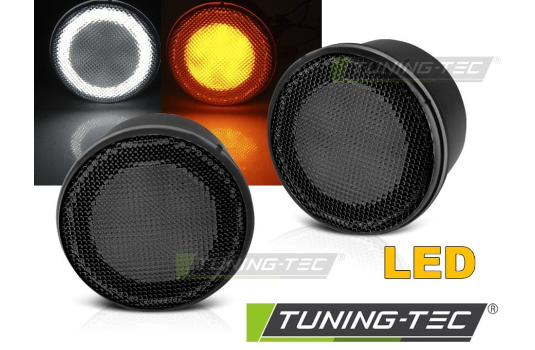 Knipperlichten geschikt voor Chrysler Jeep Wrangler JK 07-18 LED smoke