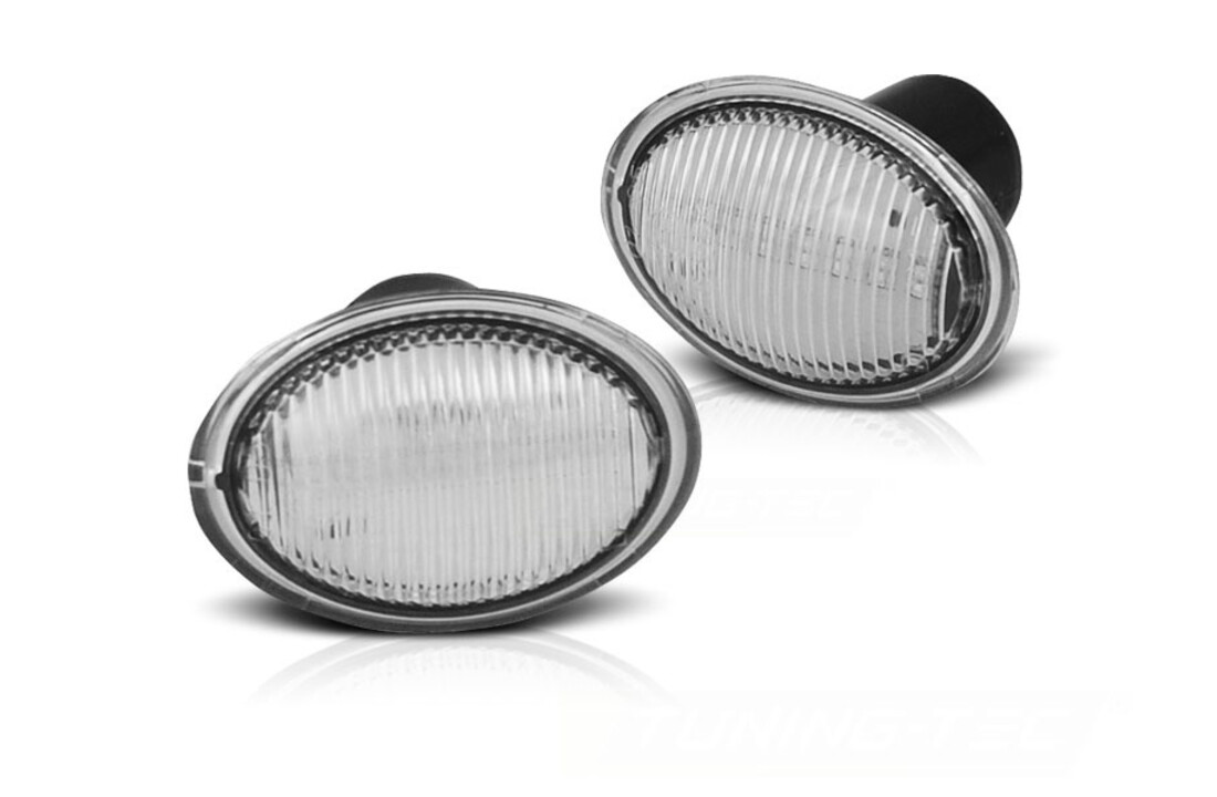 Zijkant knipperlichten geschikt voor Fiat 500 07-, Ford KA 08-, Lancia Ypsilon 04- wit LED