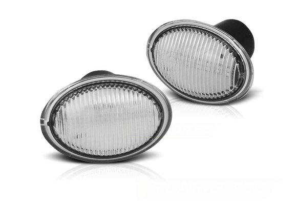 Zijkant knipperlichten geschikt voor Fiat 500 07-, Ford KA 08-, Lancia Ypsilon 04- wit LED