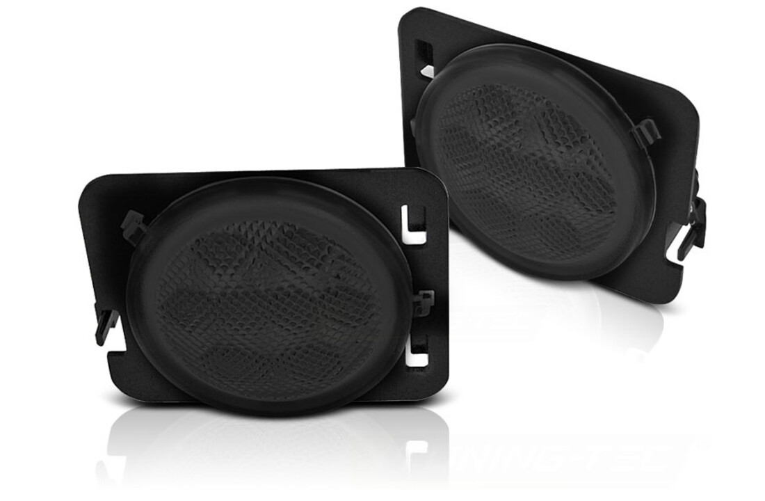 Zijkant knipperlichten geschikt voor Chrysler Jeep Wrangler JK 07-18 LED smoke