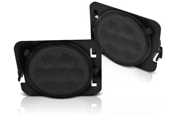 Zijkant knipperlichten geschikt voor Chrysler Jeep Wrangler JK 07-18 LED smoke