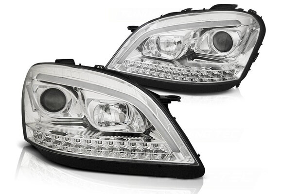 Koplampen met parkeerlicht geschikt voor Mercedes W164 ML M-Klasse 05-07 chroom