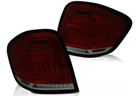 Achterlichten geschikt voor Mercedes M-Klasse W164 09-11 rood smoke