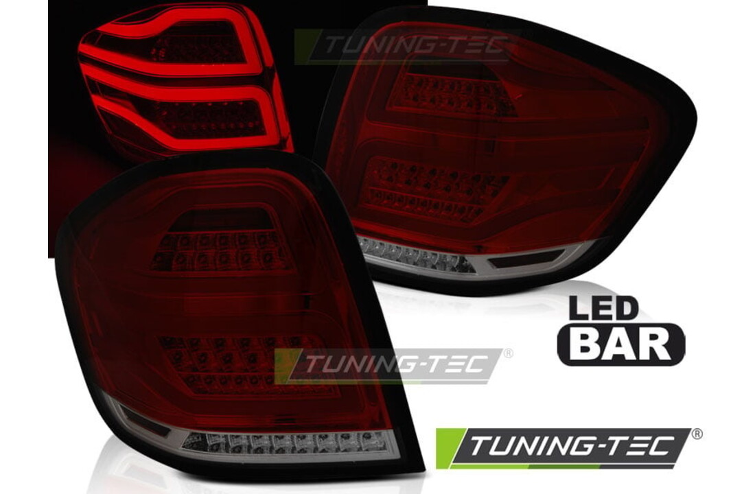 Achterlichten geschikt voor Mercedes M-Klasse W164 09-11 rood smoke