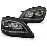 Koplampen met parkeerlicht geschikt voor Mercedes W164 ML M-Klasse 05-07 - zwart