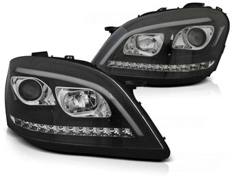Koplampen met parkeerlicht geschikt voor Mercedes W164 ML M-Klasse 05-07 - zwart