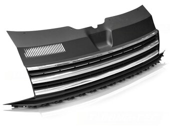 Grill geschikt voor VW T6 15-19 chroom zwart