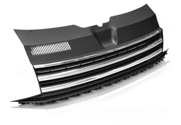 Grill geschikt voor VW T6 15-19 chroom zwart