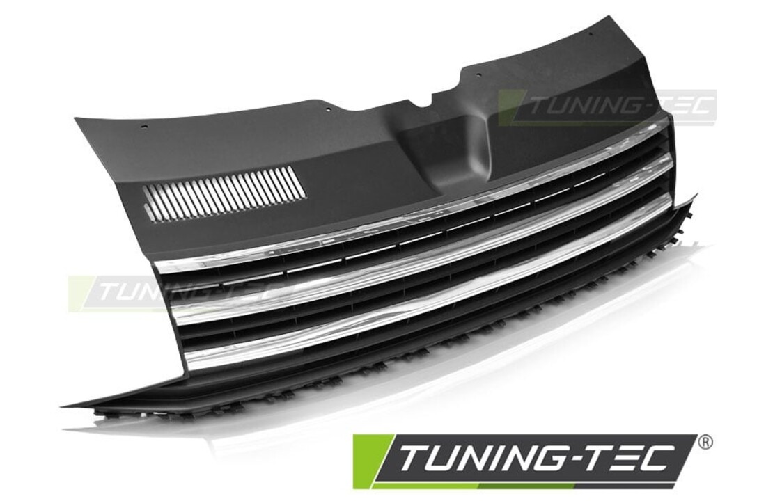 Grill geschikt voor VW T6 15-19 chroom zwart