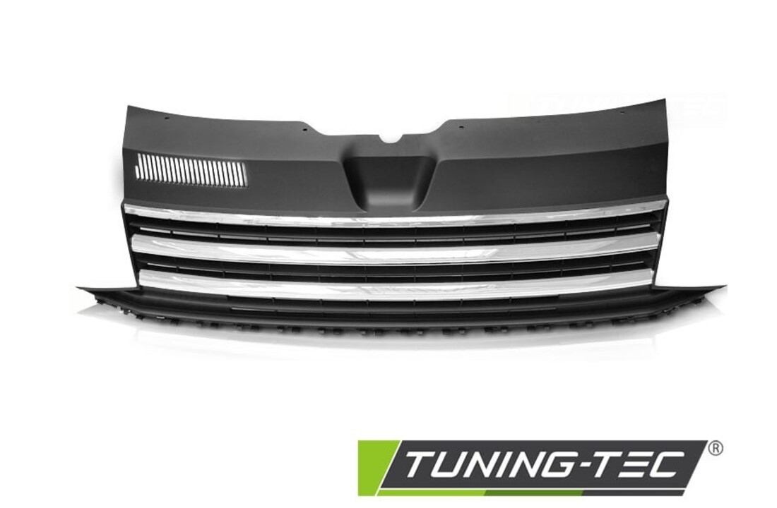 Grill geschikt voor VW T6 15-19 chroom zwart