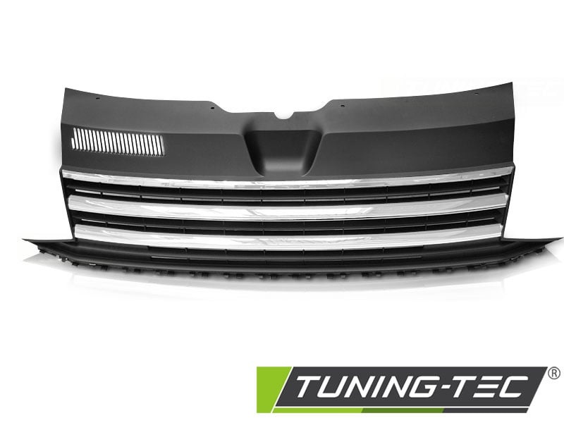 Grill geschikt voor VW T6 15-19 chroom zwart