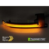 Knipperlichten spiegel smoke geschikt voor Audi A3 08-10/A4 07-10/A5 07-10/A6 08-10/Q3 11-17