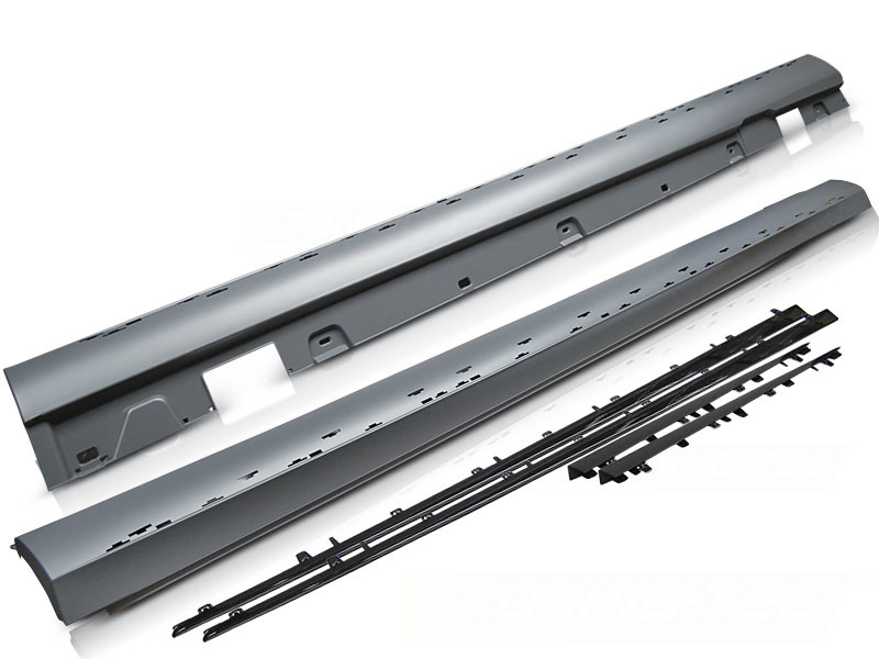 Sideskirts geschikt voor Mercedes W213 16-19 glanzend zwart